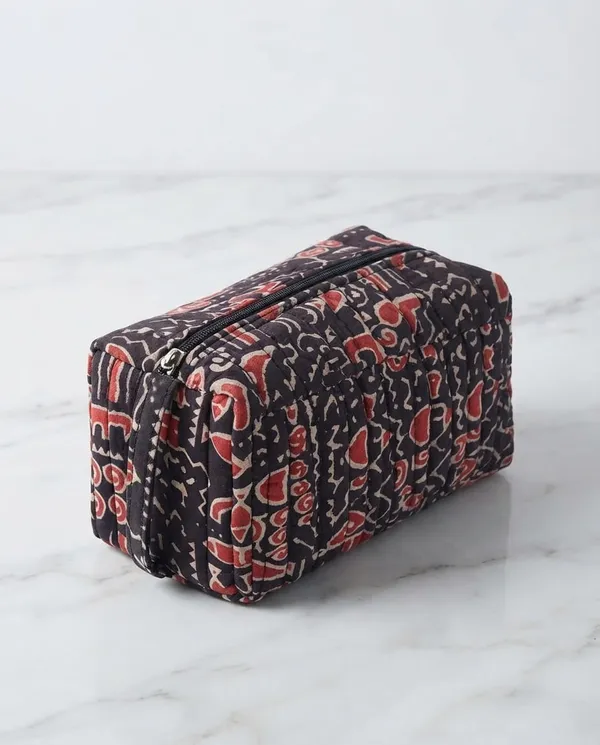 Brown_Printed_Fabric_3-Piece_Pouch_Set_for_Travel