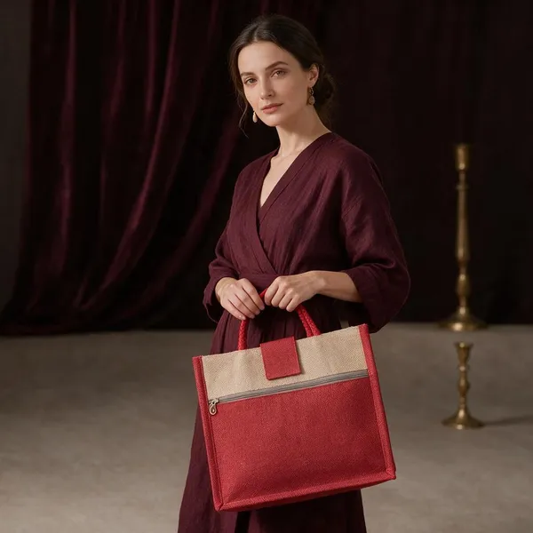 Red_Jute_Tote_Bag_For_Women