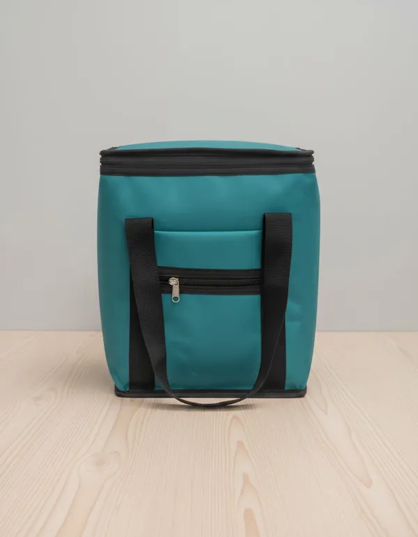 Teal_Zippered_Cooler_Tote_Bag_for_Picnics