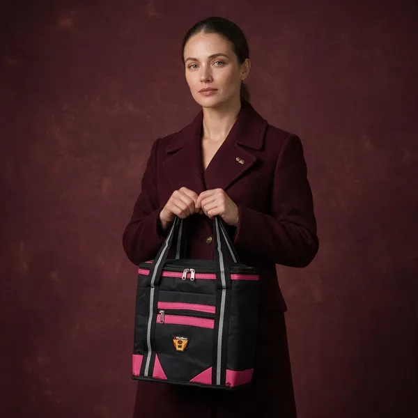 Black_Fabric_Zip_Tote_Bag_For_Women