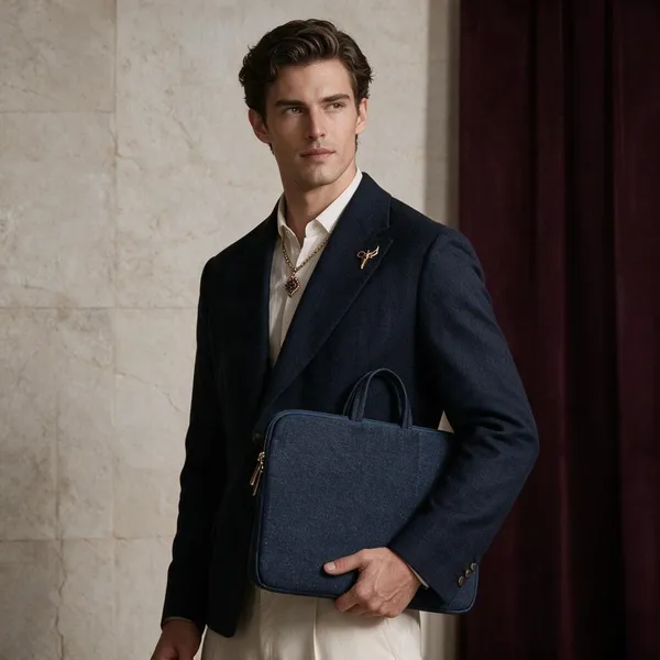 Dark_Blue_Fabric_Laptop_Sleeve_With_Handle