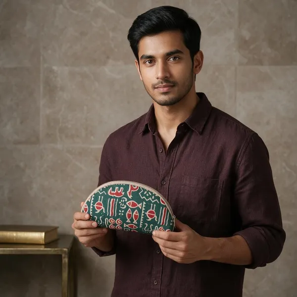 Green_Printed_Fabric_Zip_Pouch_For_Everyday_Essentials