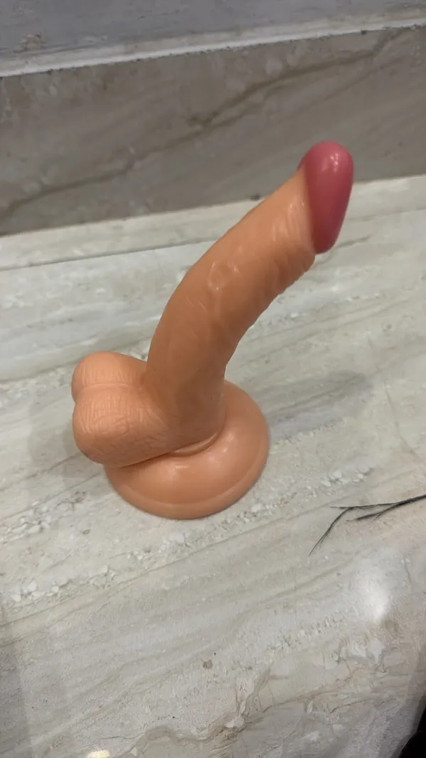 Cream_Silicone_Contoured_Dildo_For_Women