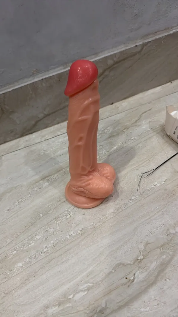 Cream_Silicone_Contoured_Dildo_For_Women