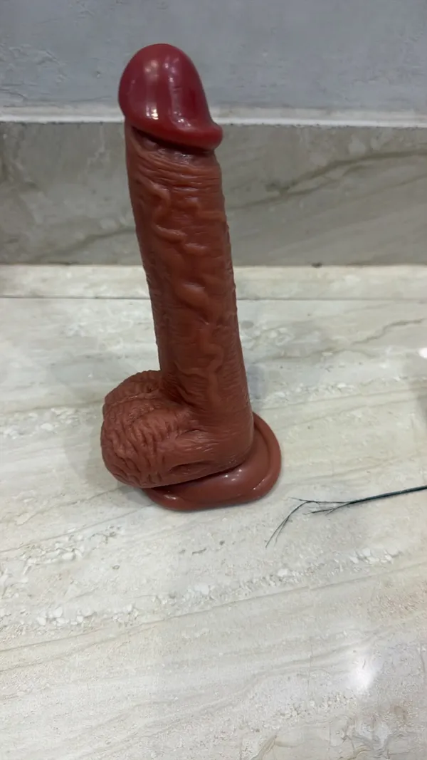 Brown_Silicone_9_Inch_Dildo_For_Women