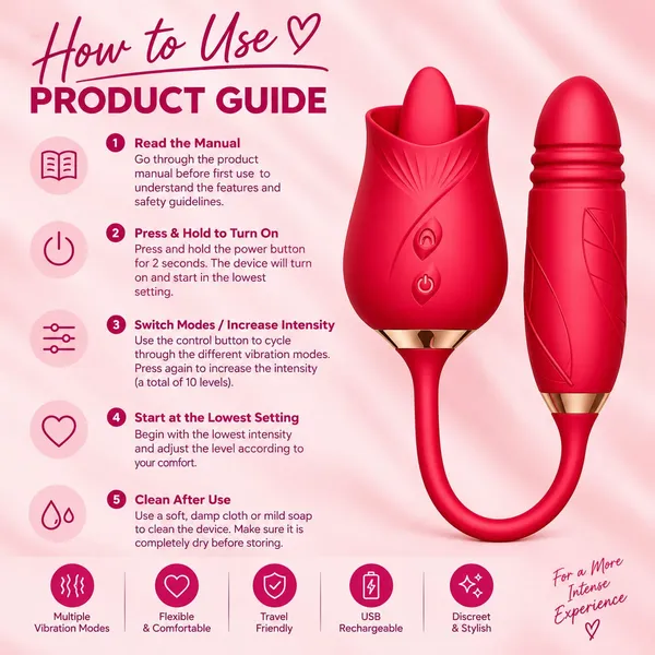 Red_Silicone_Lotus_Shaped_Personal_Massager_For_Women