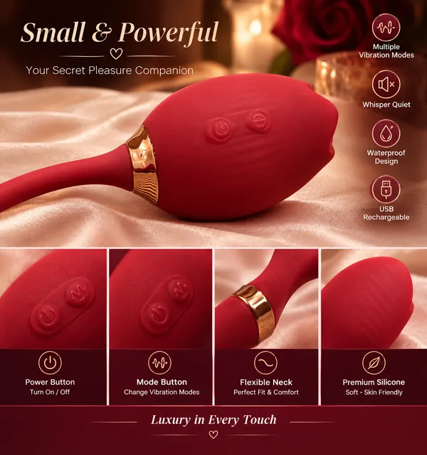 Red_Silicone_Lotus_Shaped_Personal_Massager_For_Women