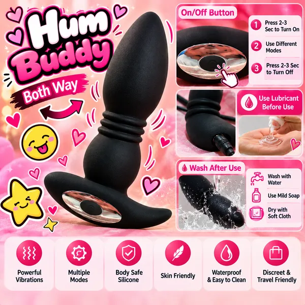 Black_Silicone_Hammer_Shaped_Butt_Massager_For_Women