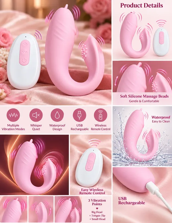 Pink_Silicone_Tongue_Shaped_Vibrator_For_Women