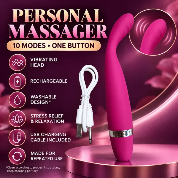 Pink_Silicone_Personal_Massager_For_Women