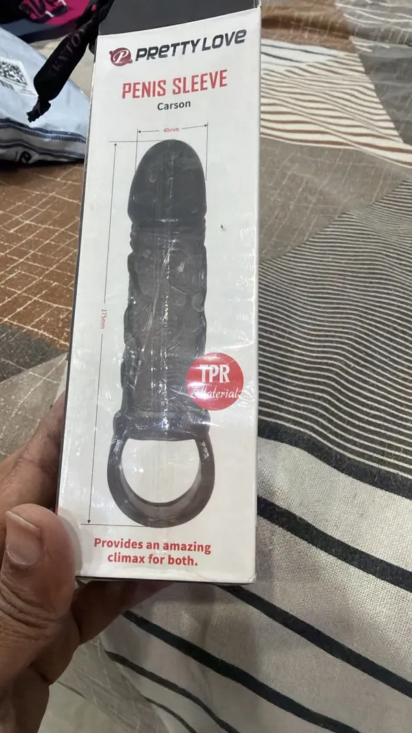 Black_Silicone_Push_Button_Vibrating_Condom_For_Women