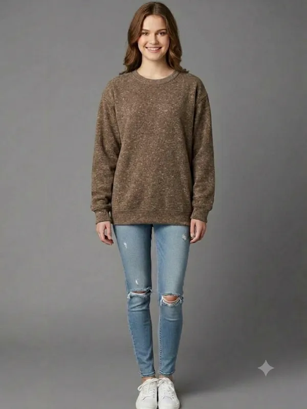 Brown_Regular_Fit_Crew_Neck_Sweatshirt_for_Women