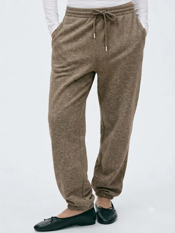Brown_Knit_Relaxed_Fit_Jogger_Pants_for_Women