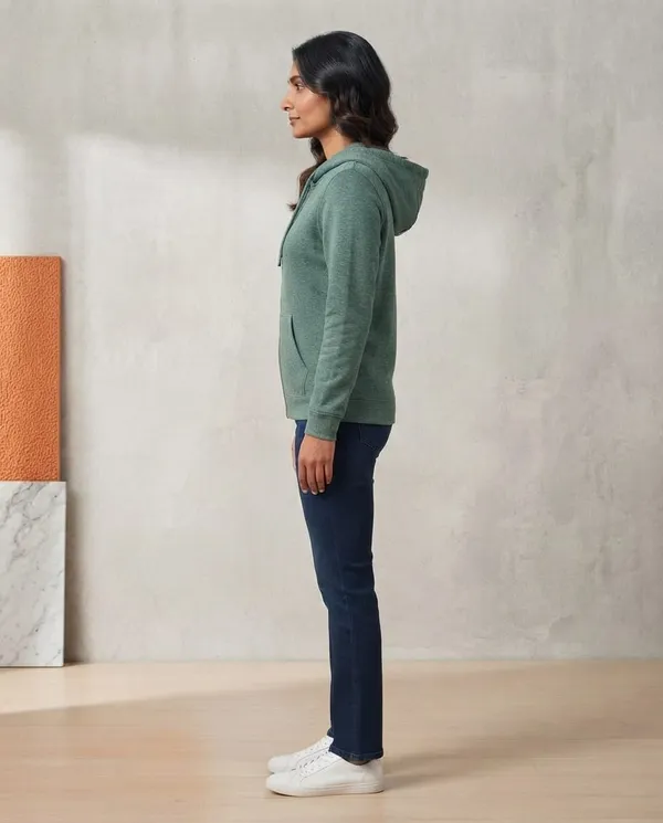 Green_Hooded_Zip_Up_Jacket_For_Women