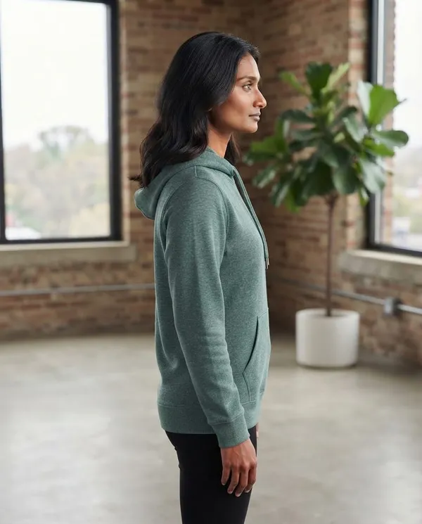 Green_Casual_Fit_Pullover_Hoodie_for_Women