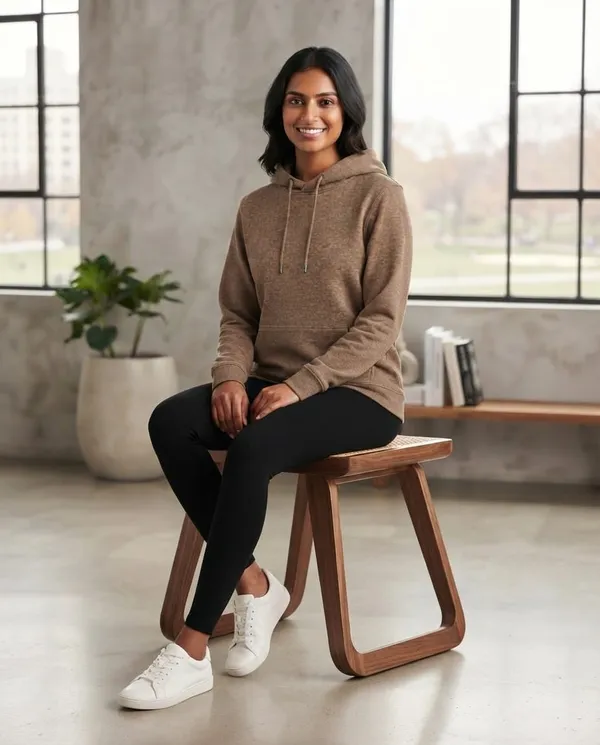 Brown_Pullover_Hoodie_For_Women
