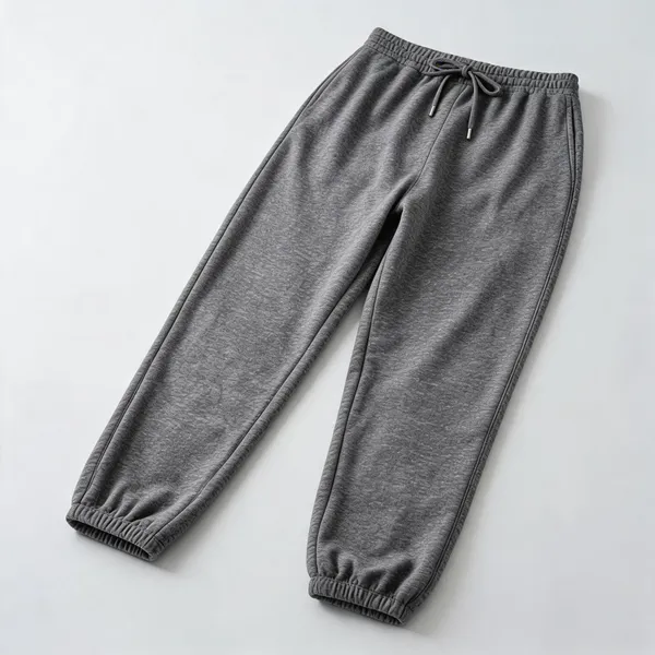 Grey_Knit_Relaxed_Fit_Jogger_Pants_For_Women