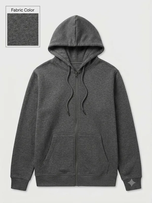 Grey_Fleece_Regular_Fit_Hoodie_Jacket_For_Women