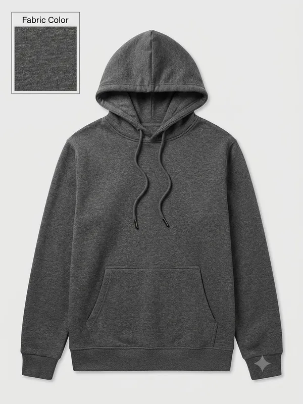 Grey_Fleece_Pullover_Hoodie_For_Women