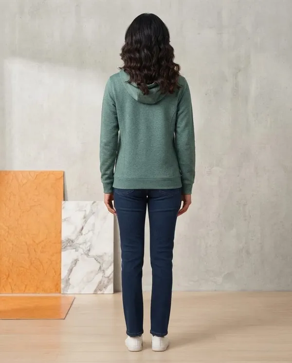 Green_Hooded_Zip_Up_Jacket_For_Women