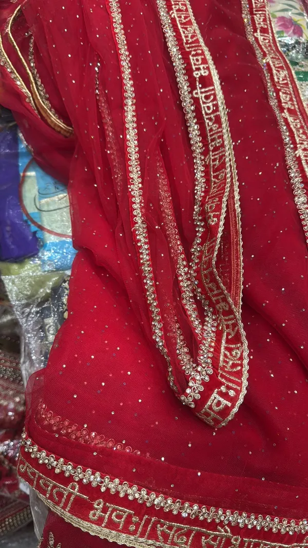 Red_Net_Embellished_Dupatta_For_Women