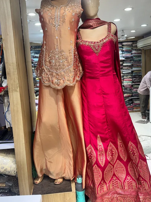 Peach_Embroidered_Anarkali_Suit_for_Women