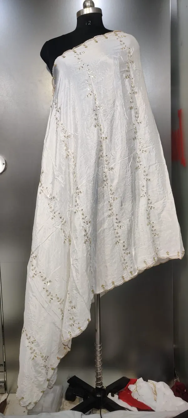 White_Chiffon_Embellished_Dupatta_for_Women