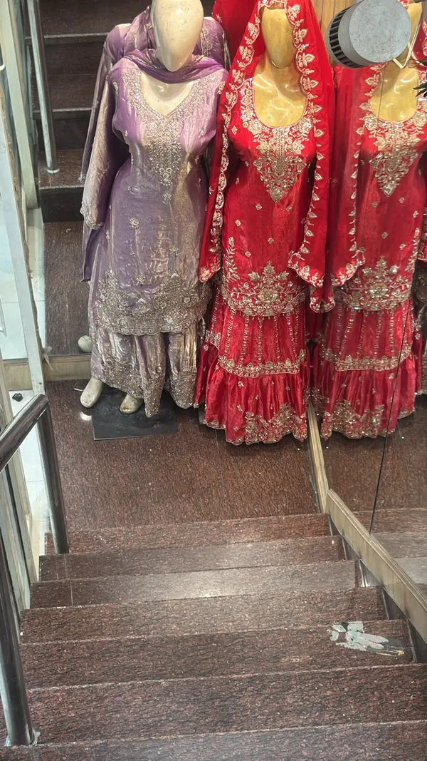 Red_Embroidered_Sharara_Suit_For_Women