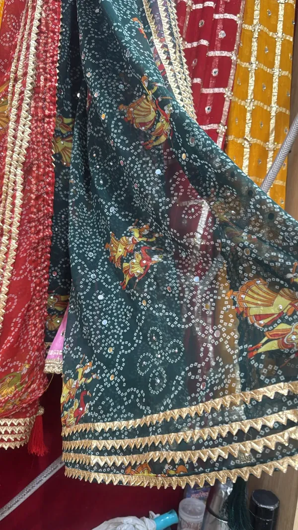 Dark_Green_Printed_Embellished_Saree_for_Women