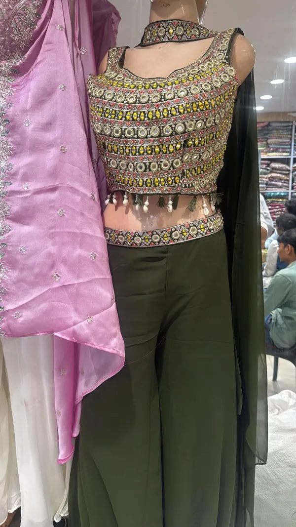 Olive_Green_Embellished_Palazzo_Set_With_Dupatta_For_Women