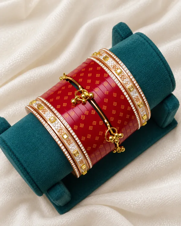 Maroon_Plastic_Floral_Charm_Embellished_Chura_Set_For_Women