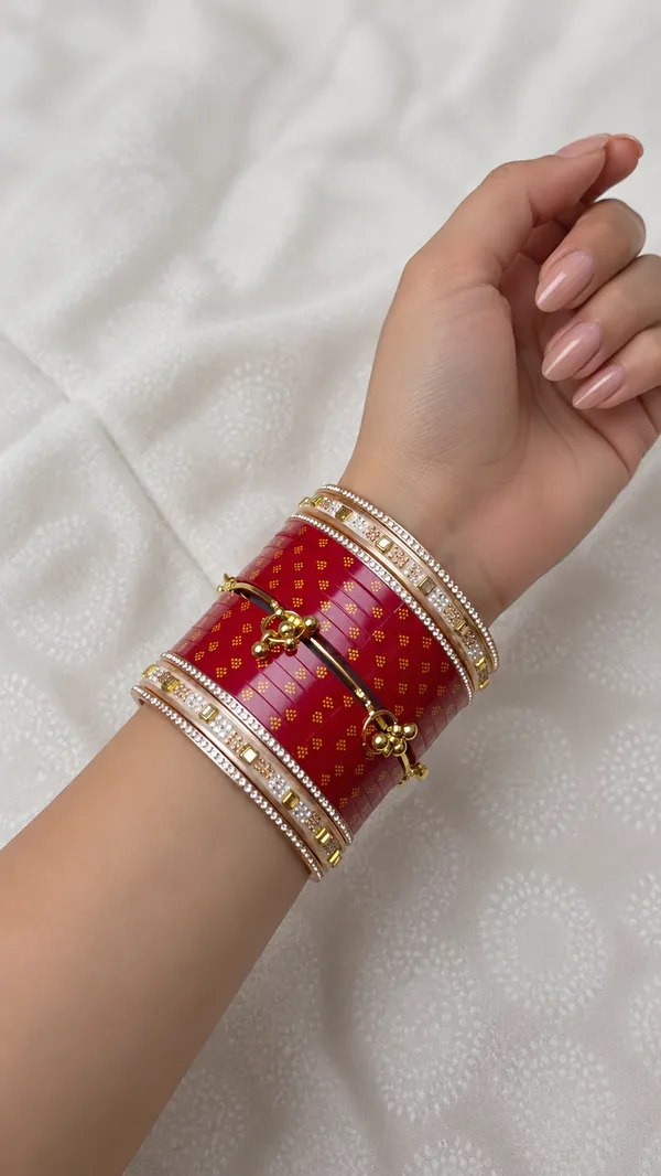 Maroon_Plastic_Floral_Charm_Embellished_Chura_Set_For_Women