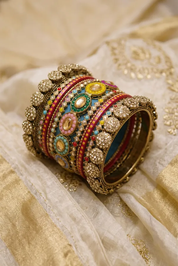 Multicolor_Kundan_Embellished_Traditional_Chura_Set_For_Women
