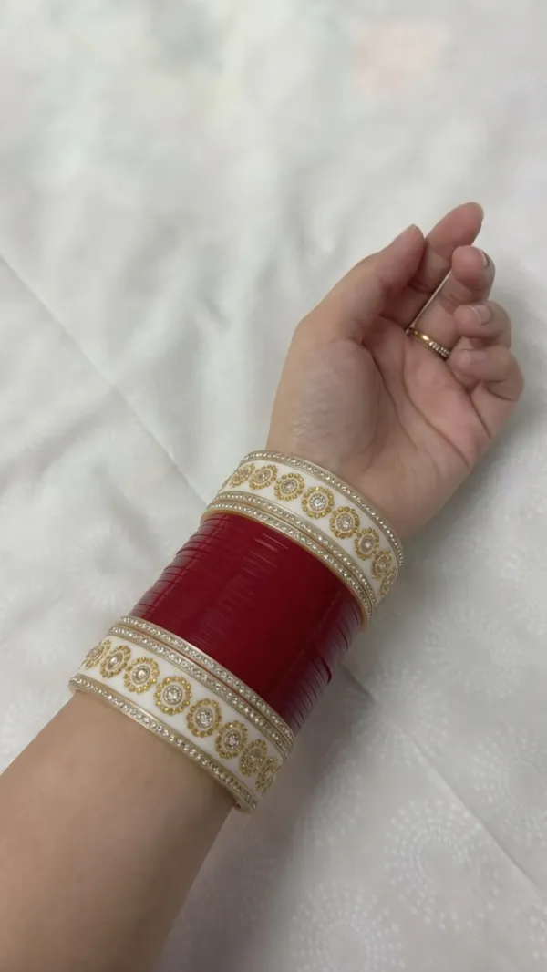 Maroon_Plastic_Layered_Bridal_Embellished_Chura_Set_For_Women