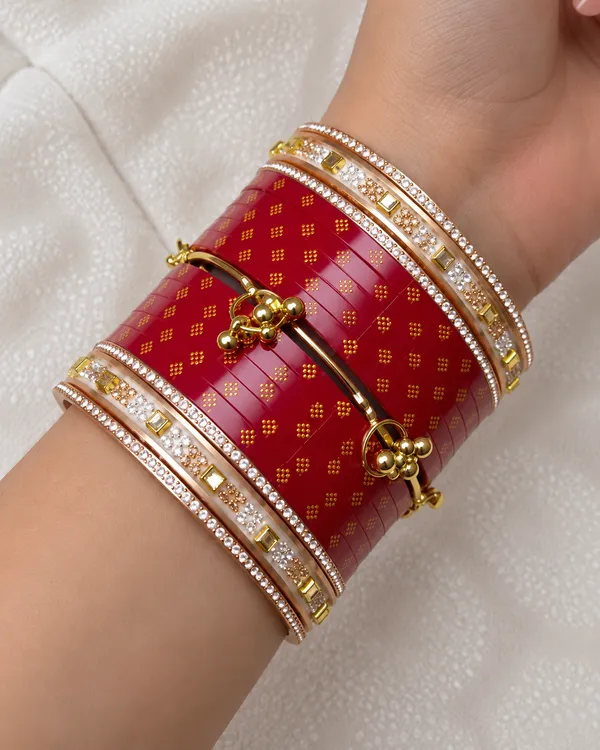 Maroon_Plastic_Stone_Dotted_Embellished_Chura_Set_For_Women