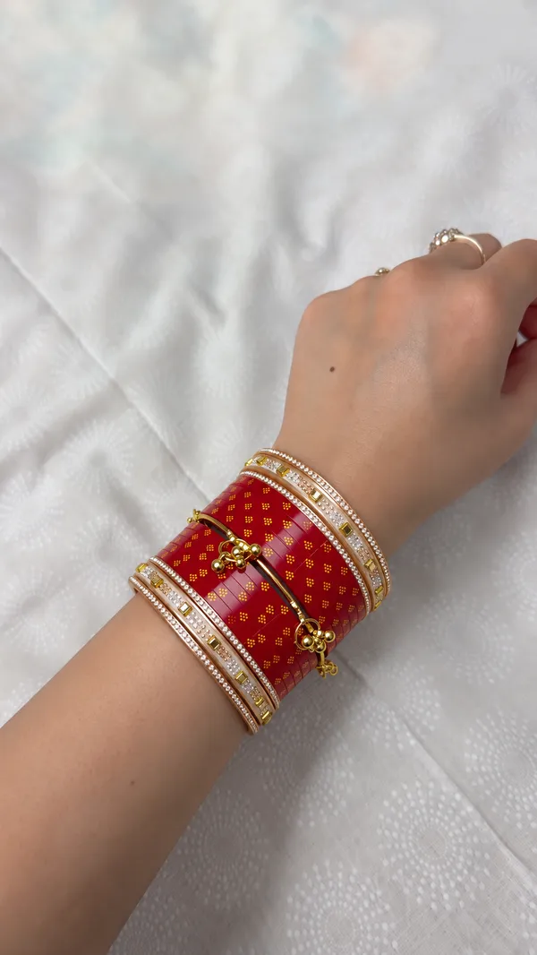 Maroon_Plastic_Floral_Charm_Embellished_Chura_Set_For_Women
