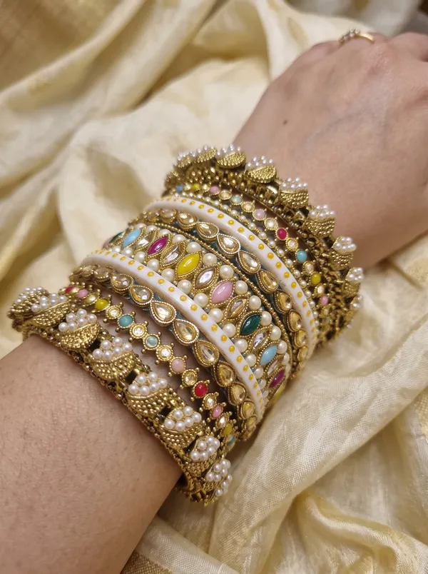 Gold_Kundan_Multicolor_Stone_Embellished_Chura_Set_For_Women