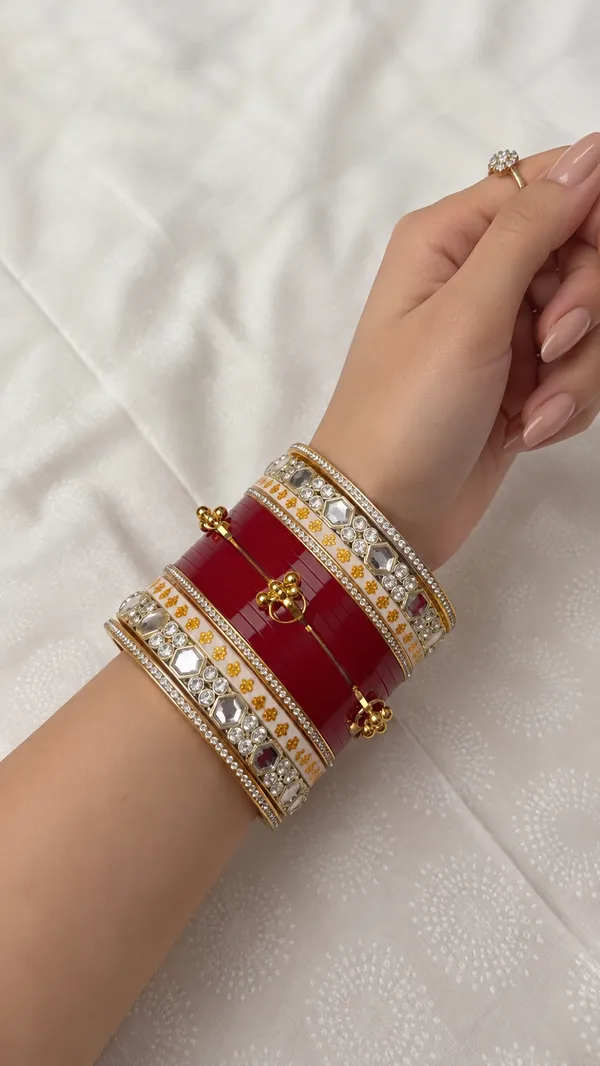 Maroon_Plastic_Kundan_Floral_Bridal_Chura_Set_For_Women
