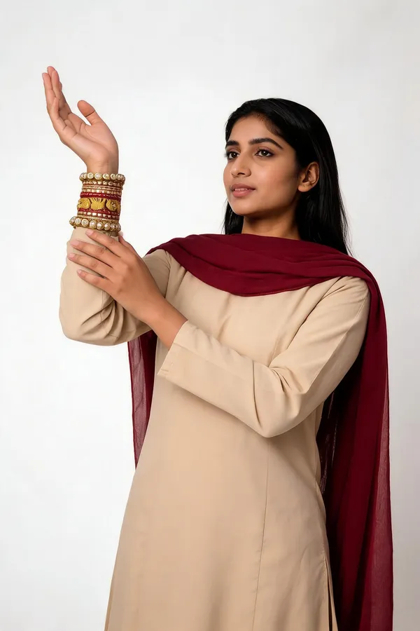 Gold_Plastic_Embellished_Traditional_Chura_Set_For_Women