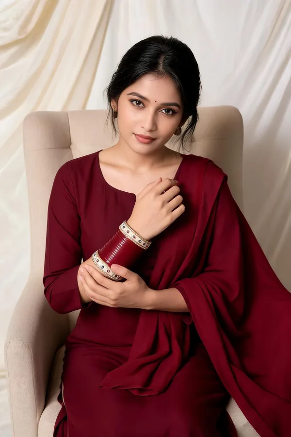 Maroon_Plastic_Red_Enamel_Embellished_Chura_Set_For_Women