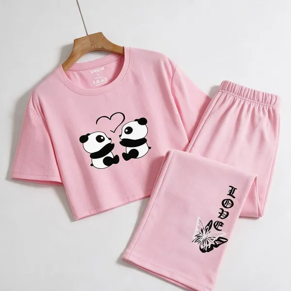 Pink_Cotton_Graphic_Crop_Top_Wide_Leg_Pants_Co_Ord_Set_For_Girls