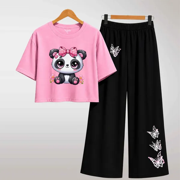 Purple_Casual_T-Shirt_And_Black_Palazzo_Set_For_Girls