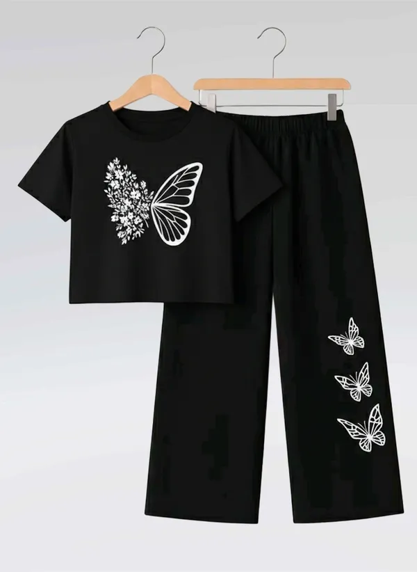 Pink_Short_Sleeve_Butterfly_Print_Set_for_Girls