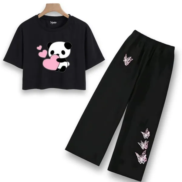 Black_Graphic_Crop_Top_And_Wide_Leg_Pants_Set