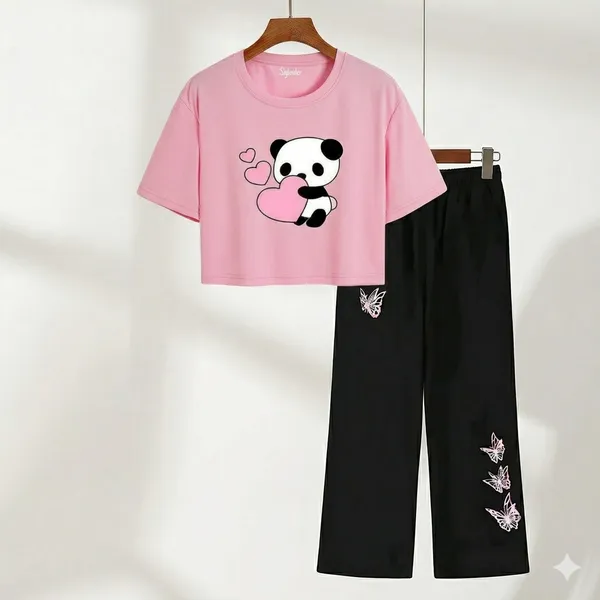 Black_Printed_Crop_Top_And_Wide_Leg_Pants_Set_for_girl