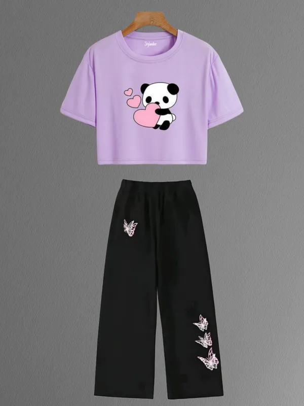 Black_Casual_Panda_Print_Co_Ord_Set_for_Girls