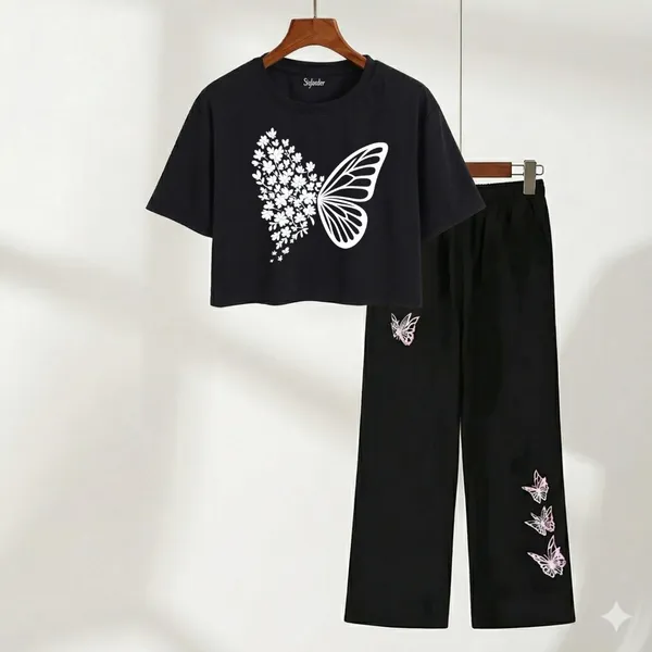 Lavender_Cotton_Butterfly_Print_Crop_Top_Palazzo_Co_Ord_Set_For_Girls