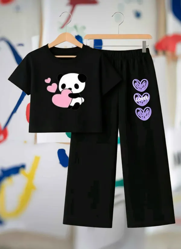 Lavender_Cotton_Relaxed_Fit_Graphic_T-Shirt_And_Straight_Pants_Set_For_Girls
