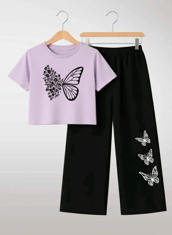 Pink_Short_Sleeve_Butterfly_Print_Set_for_Girls
