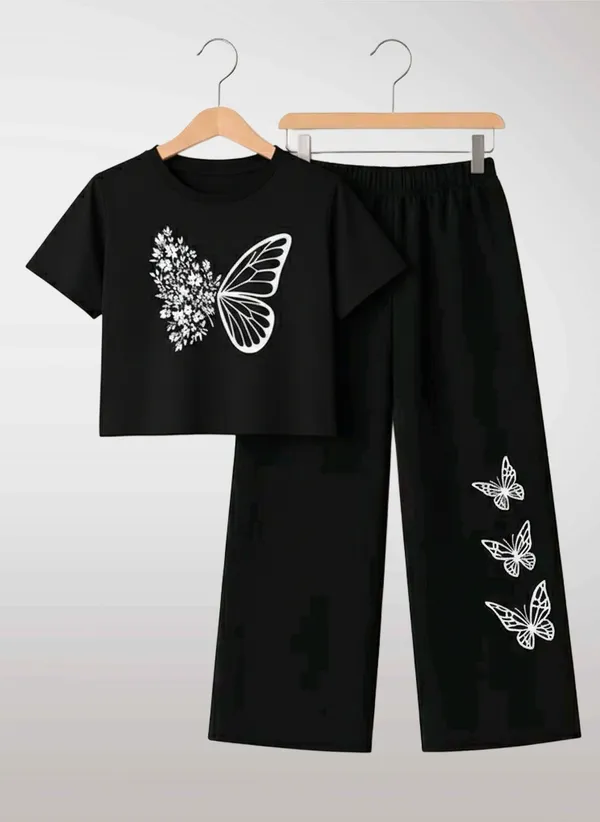 Pink_Short_Sleeve_Butterfly_Print_Set_for_Girls